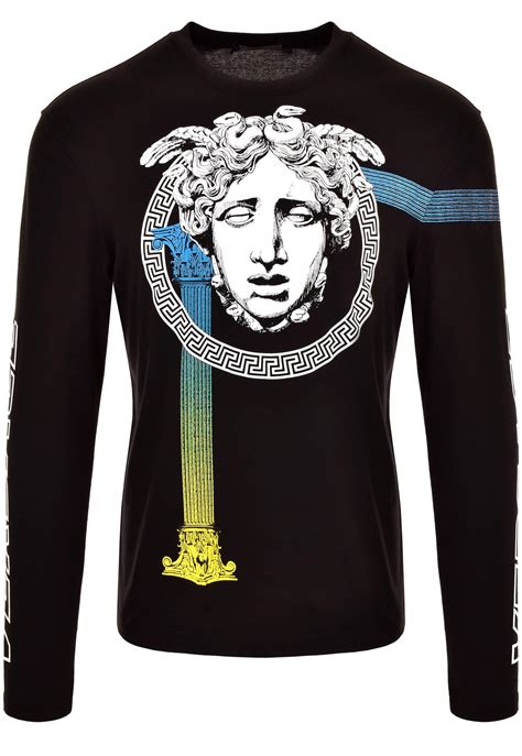 versace couture t-shirt uomo|versace long sleeve t shirts.